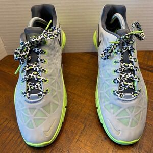 Nike Free 5.0 TR Fit 3 Grey Volt Green Leopard Lace Training Shoes 555158-402 10